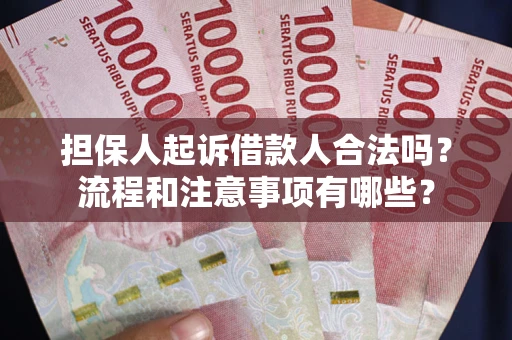 武汉担保人起诉借款人合法吗？流程和注意事项有哪些？