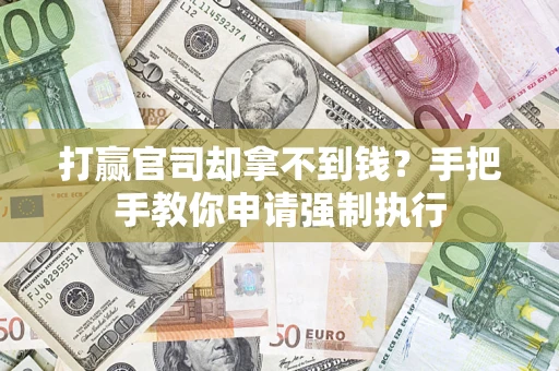 武汉打赢官司却拿不到钱？手把手教你申请强制执行
