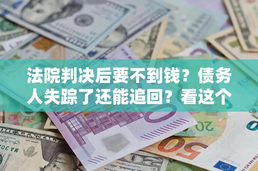 武汉法院判决后要不到钱？债务人失踪了还能追回？看这个方法！