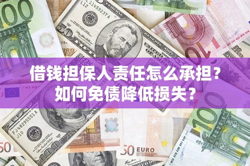 武汉借钱担保人责任怎么承担？如何免债降低损失？