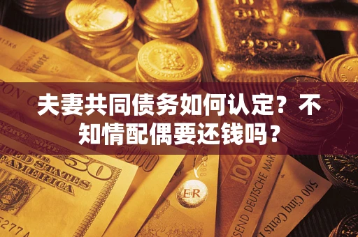 武汉夫妻共同债务如何认定？不知情配偶要还钱吗？