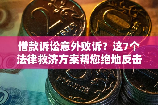 武汉借款诉讼意外败诉？这7个法律救济方案帮您绝地反击！