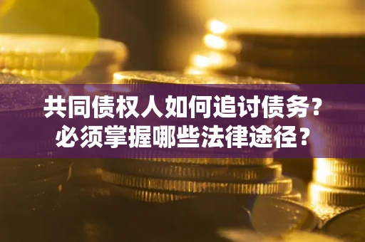 武汉共同债权人如何追讨债务？必须掌握哪些法律途径？