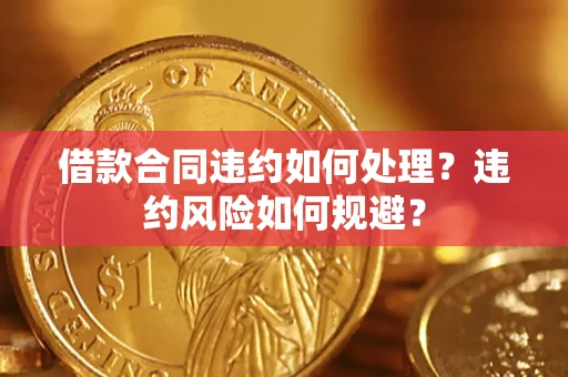 武汉借款合同违约如何处理？违约风险如何规避？