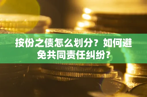 武汉按份之债怎么划分？如何避免共同责任纠纷？