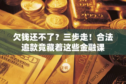 武汉欠钱还不了？三步走！合法追款竟藏着这些金融课