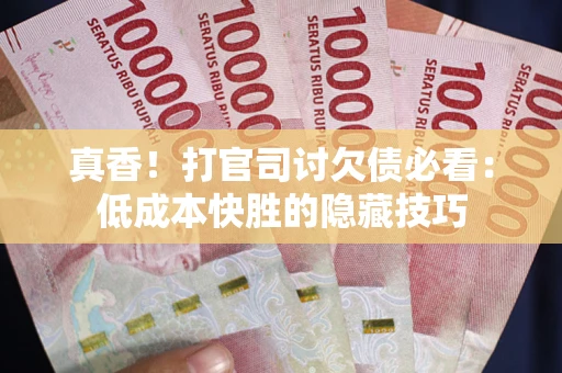 武汉真香！打官司讨欠债必看：低成本快胜的隐藏技巧