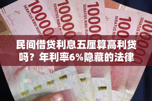 武汉民间借贷利息五厘算高利贷吗？年利率6%隐藏的法律风险全解析