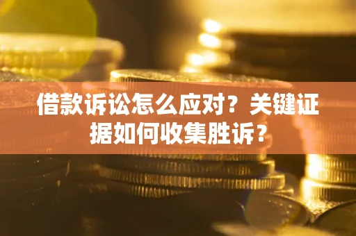 武汉借款诉讼怎么应对？关键证据如何收集胜诉？